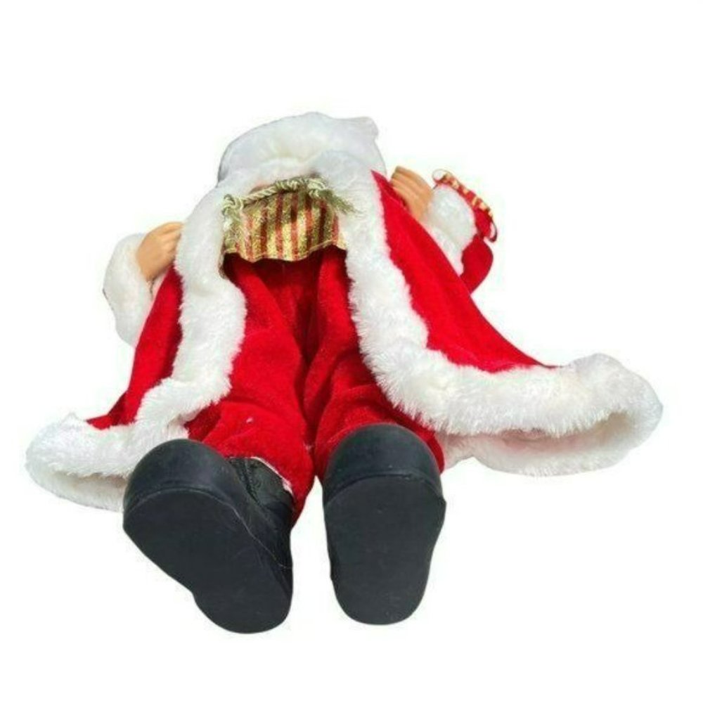 Vintage Classic Santa Claus Doll Christmas Figure Tabletop Holiday Decor 16in - Picture 7 of 8